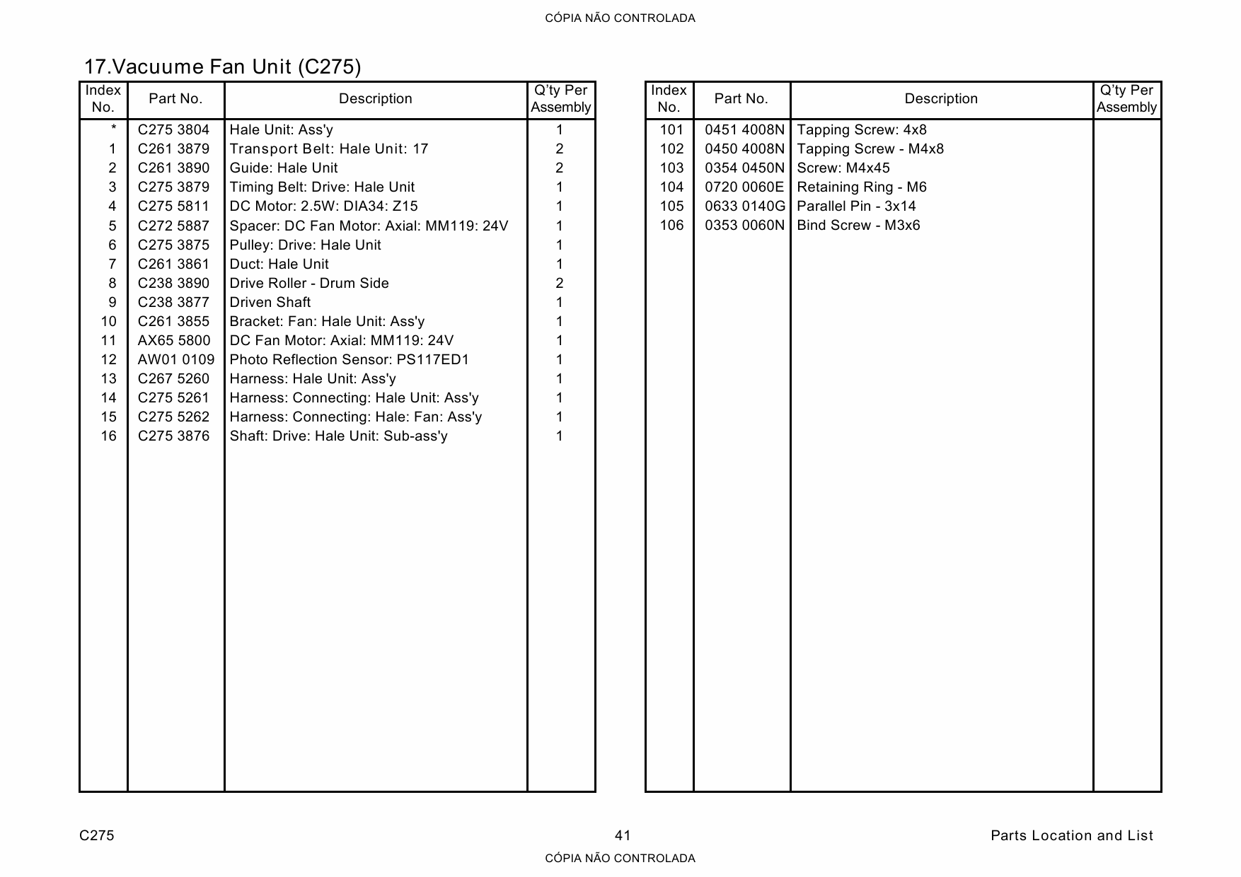 RICOH Aficio DX-3343 3443 C275 Parts Catalog-5